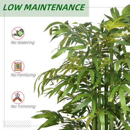 Arbre de bambou artificiel en pot — Vert
