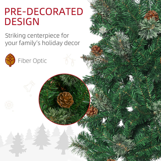 Sapin de Noël crayon artificiel avec pommes de pin