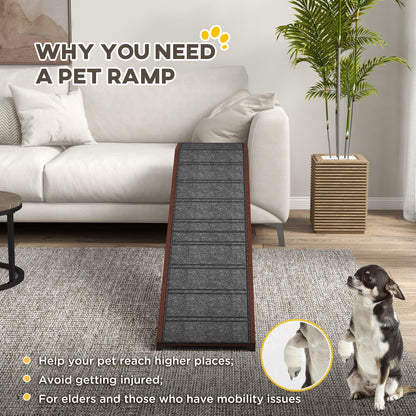 Rampe pour animaux bois de pin antidérapante