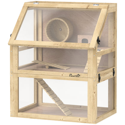 Cage pour hamster en bois