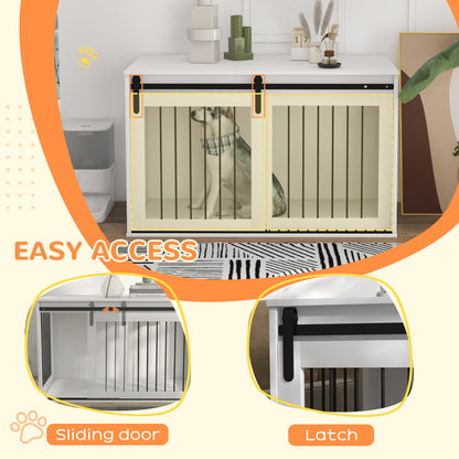 Cage pour chien meuble table d'appoint