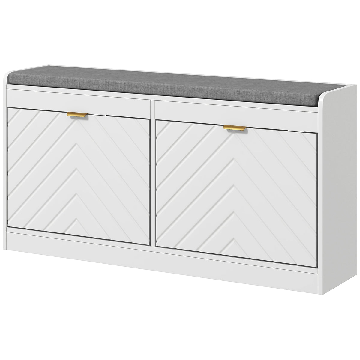Banc de rangement à chaussures avec coussin