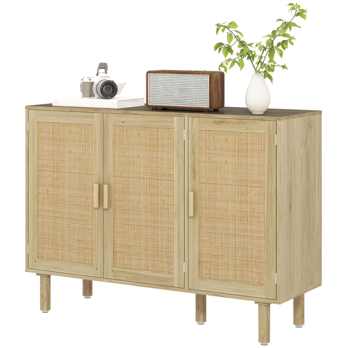 Buffet style bohème en cannage