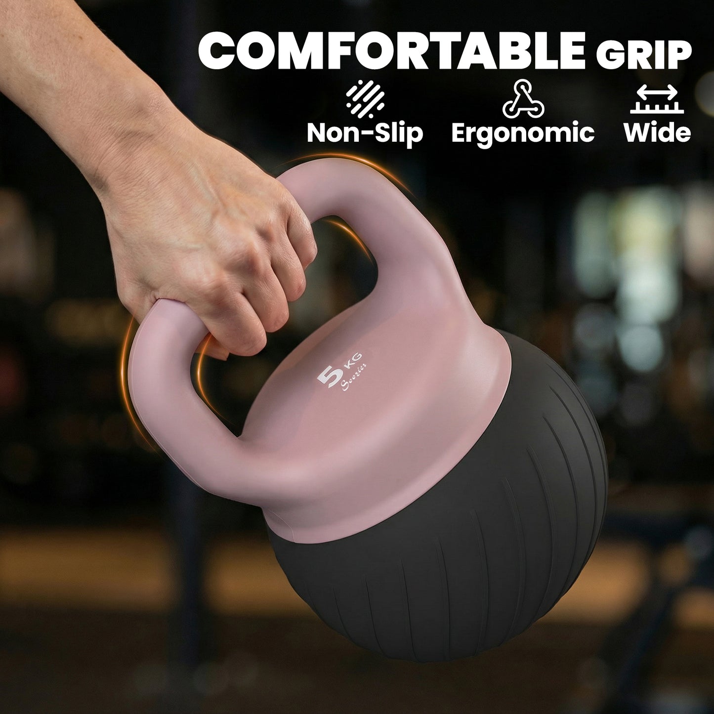 Kettlebell souple poignée antidérapante 5 kg