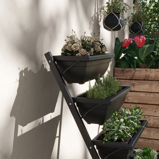 Jardinière 5 étages avec support — acier