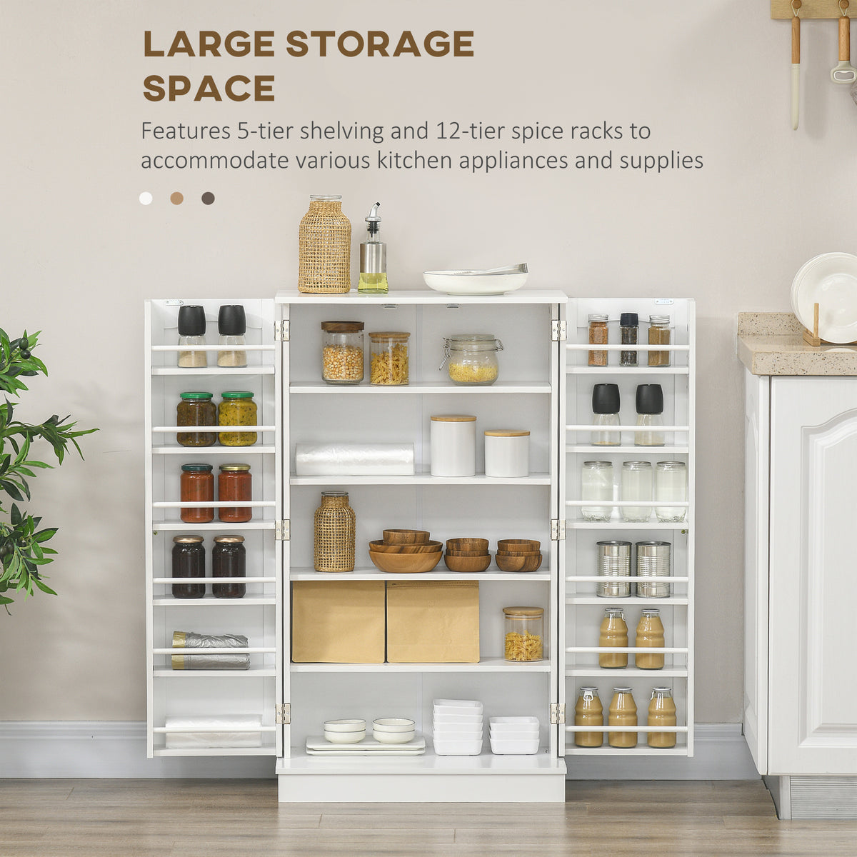 Armoire de cuisine 5 tablettes et 12 porte-épices
