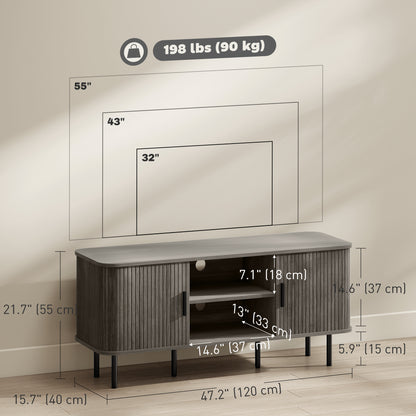 Meuble TV avec rangement pour télé jusqu'à 55 po