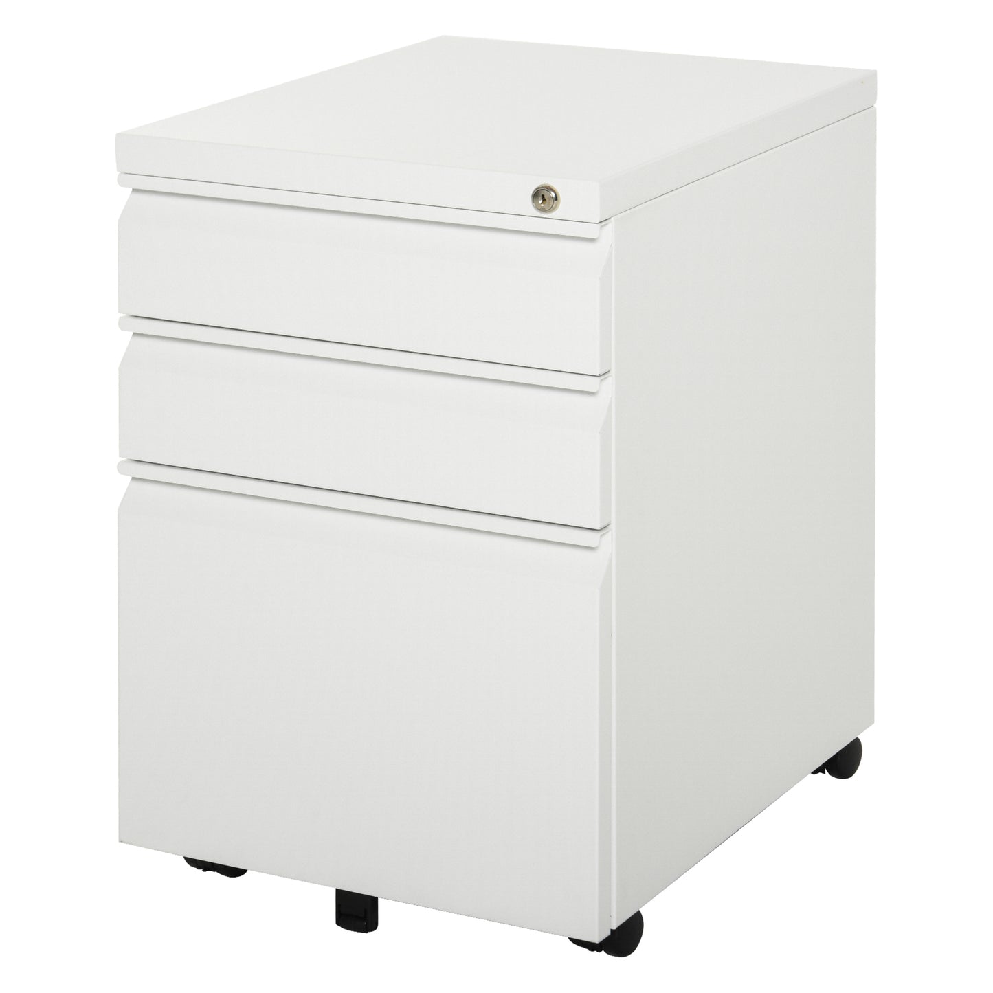 Classeur mobile 3 tiroirs verrouillable acier