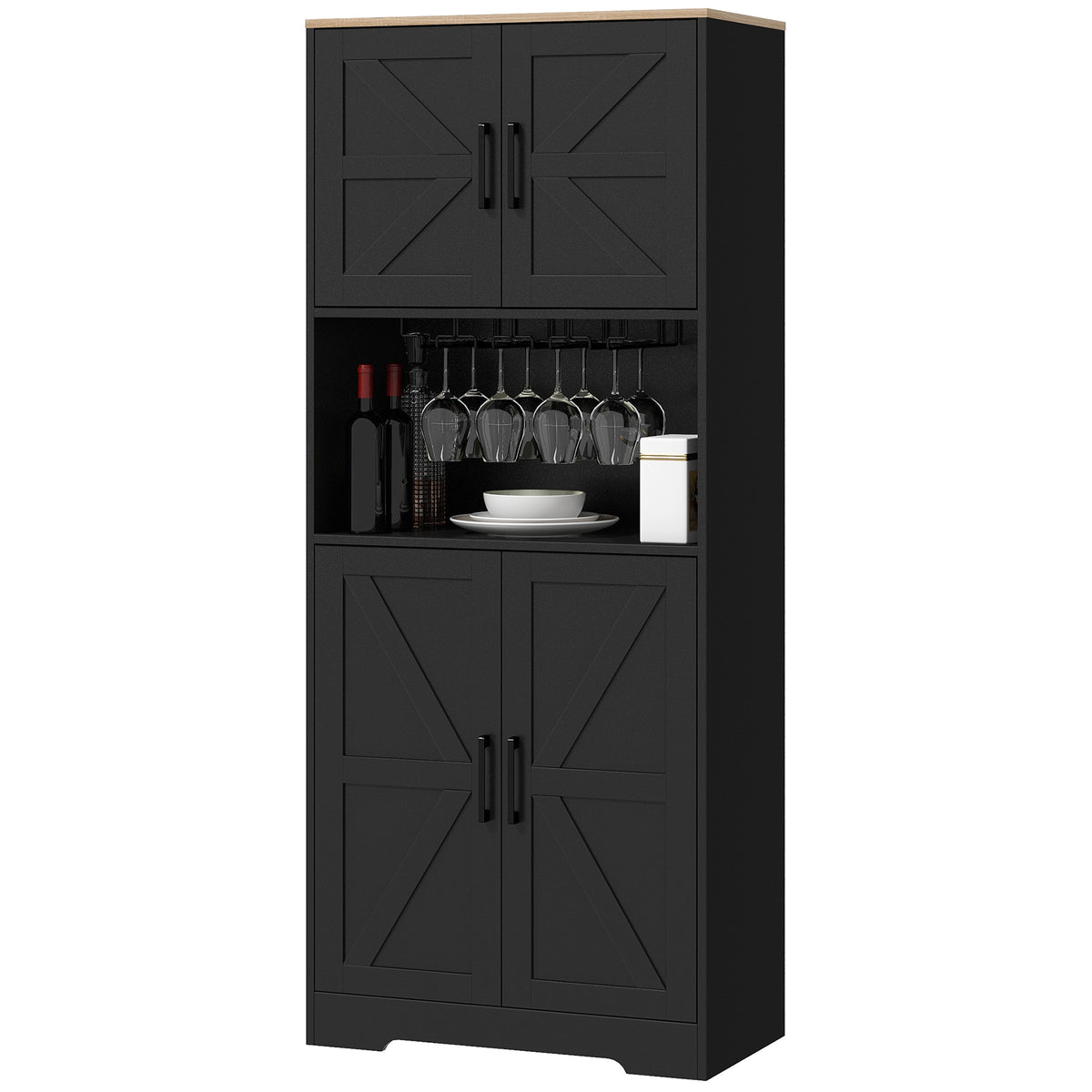 Armoire de cuisine style champêtre avec comptoir