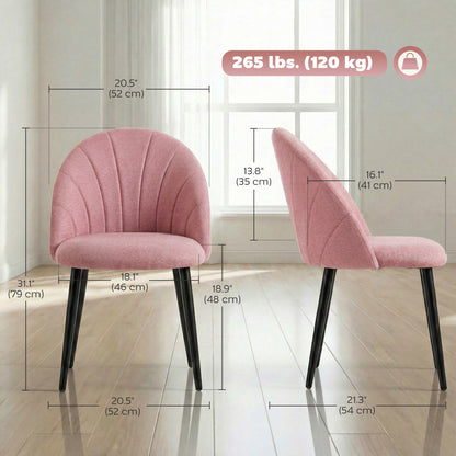 Chaises de salle à manger rembourrées ensemble de 4