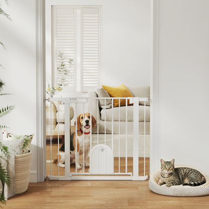 Barrière pour chien extra-large avec petite porte