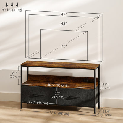 Meuble TV avec station de recharge