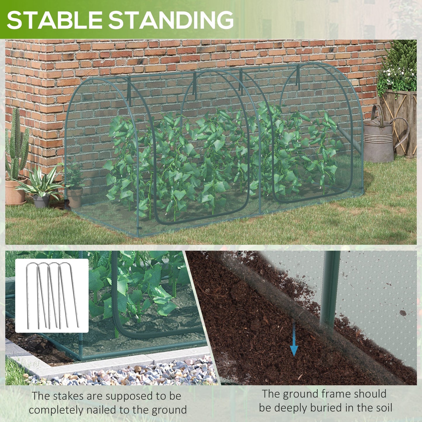 Cage de Protection 8' x 3' avec 3 Portes