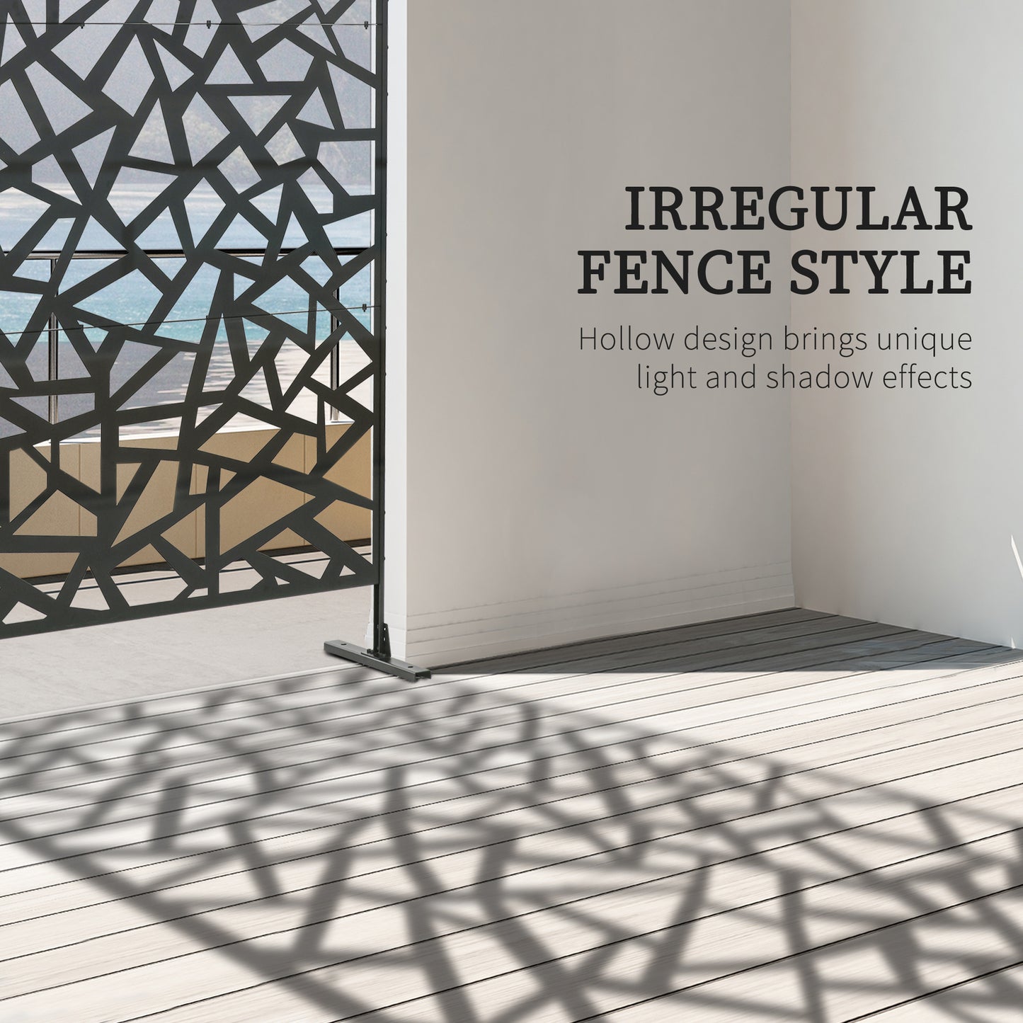 Outsunny Privacy Screen - Willow Style Outdoor Decorative Panel