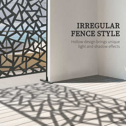 Outsunny Privacy Screen - Willow Style Outdoor Decorative Panel