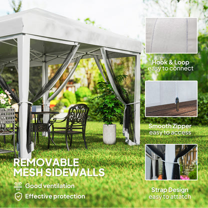 Tente gazebo pop-up 3x6m avec parois moustiquaire amovibles