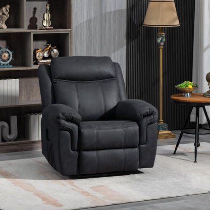 Fauteuil inclinable manuel avec massage vibrant et pochettes