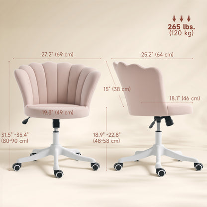 Chaise de bureau sans accoudoirs pivotante hauteur ajustable