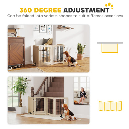 Barrière pour animaux autoportante pliante à 3 panneaux