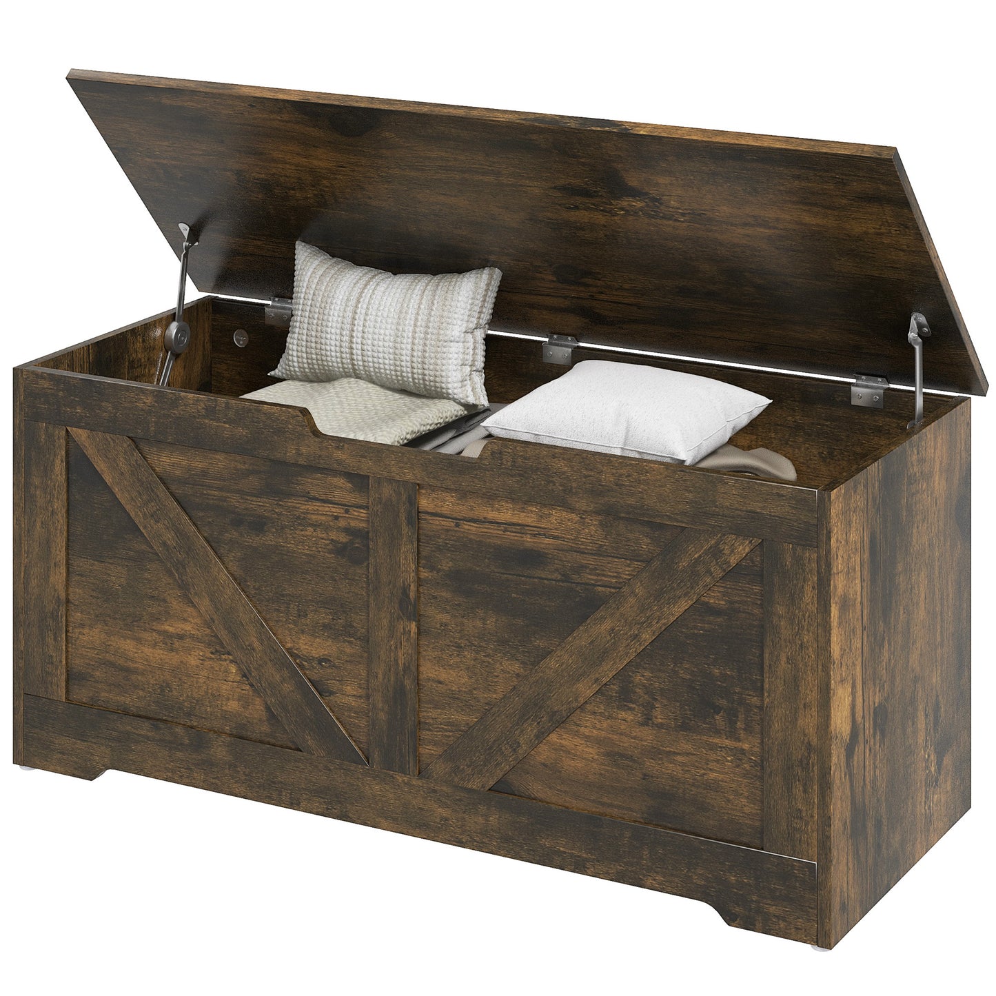 Coffre de rangement avec charnières de sécurité 127 L