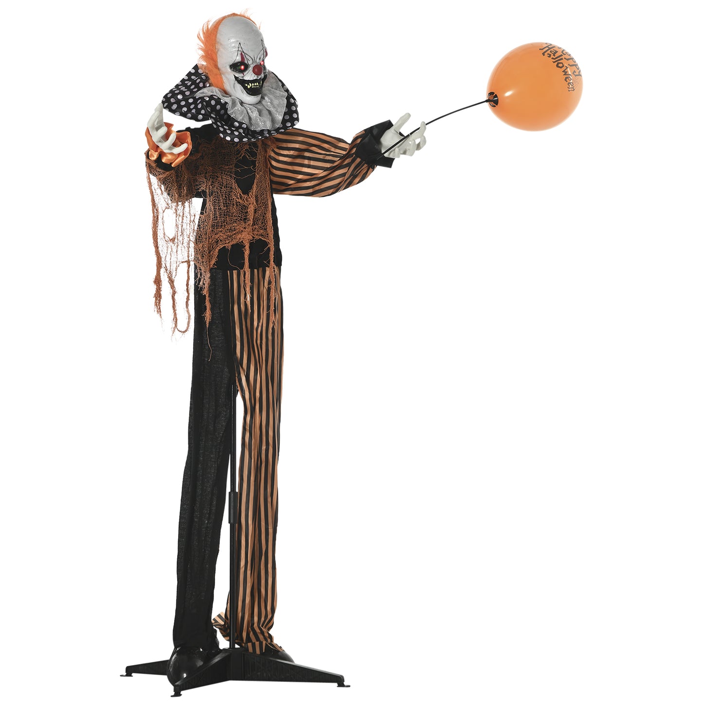 Décoration Halloween Clown Animé 190 cm — Yeux Lumineux
