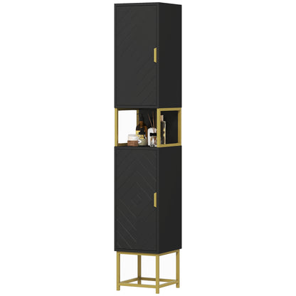 Armoire de salle de bain haute moderne étroite