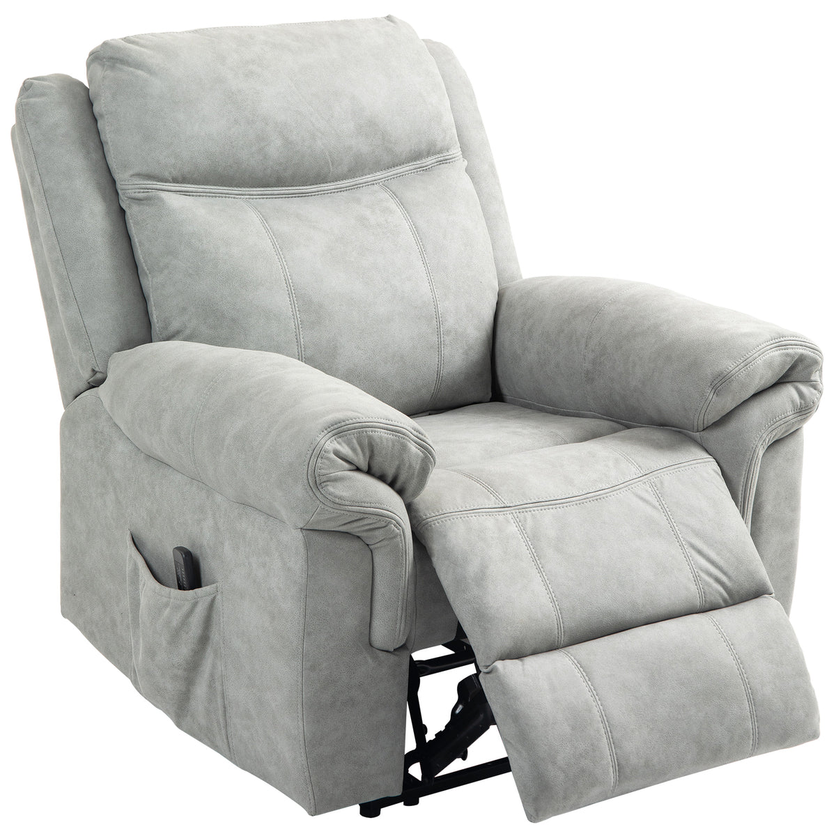 Fauteuil inclinable manuel avec massage vibrant et pochettes