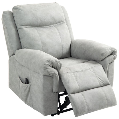 Fauteuil inclinable manuel avec massage vibrant et pochettes