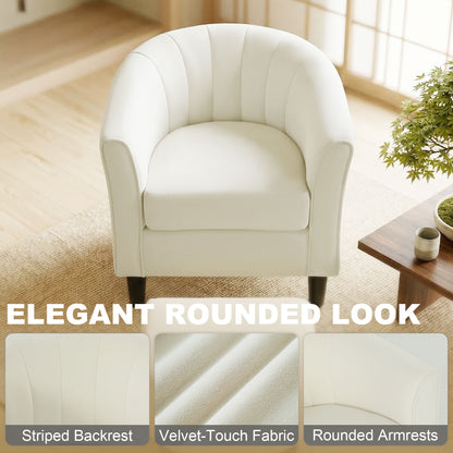 Fauteuil accent moderne avec ottoman et ressorts ensachés