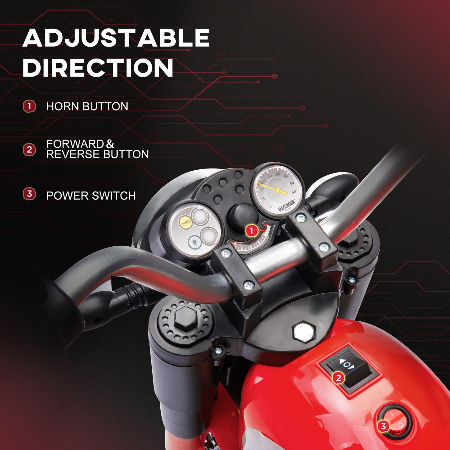Moto électrique enfant 3 roues 6V