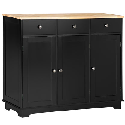 Buffet moderne avec rangement tiroirs et tablettes ajustables