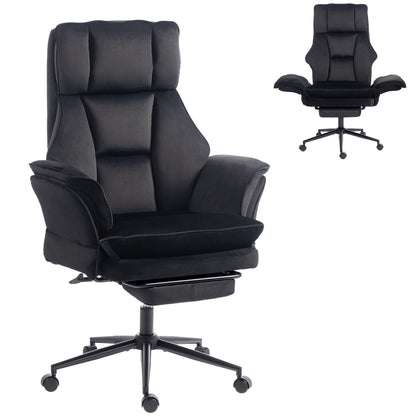 Chaise de bureau ergonomique inclinable avec repose-pieds