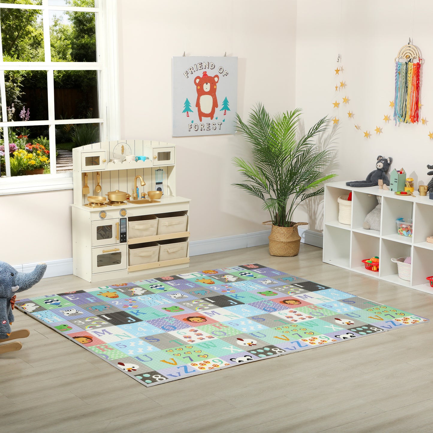 Tapis de jeu bébé double face pliable en mousse XPE