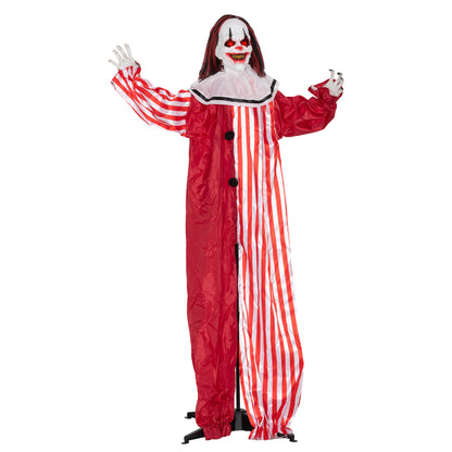 Clown animé grandeur nature yeux rouges lumineux