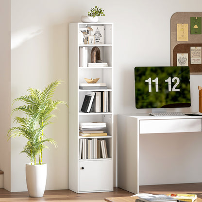 Bibliothèque à 7 niveaux avec armoire