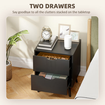 Tables de chevet modernes ensemble de 2 tiroirs