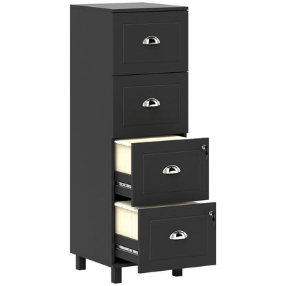 Classeur de bureau 4 tiroirs avec serrure
