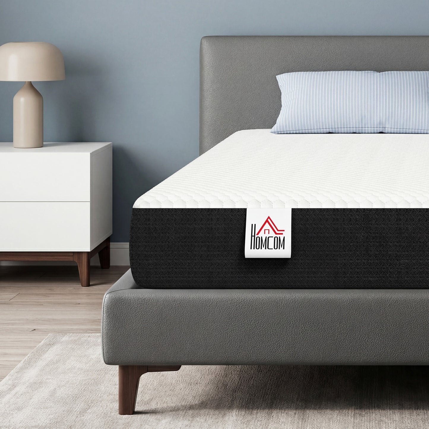Matelas mousse à mémoire de forme gel rafraîchissant 20 cm