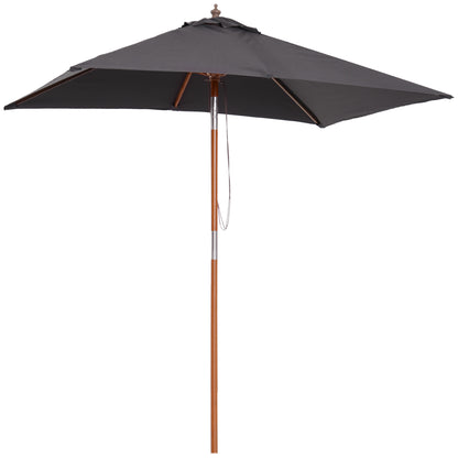 Parasol rectangulaire de patio inclinable 200 x 150 cm