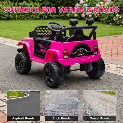 Camion électrique 12V télécommandé pour enfants avec suspension