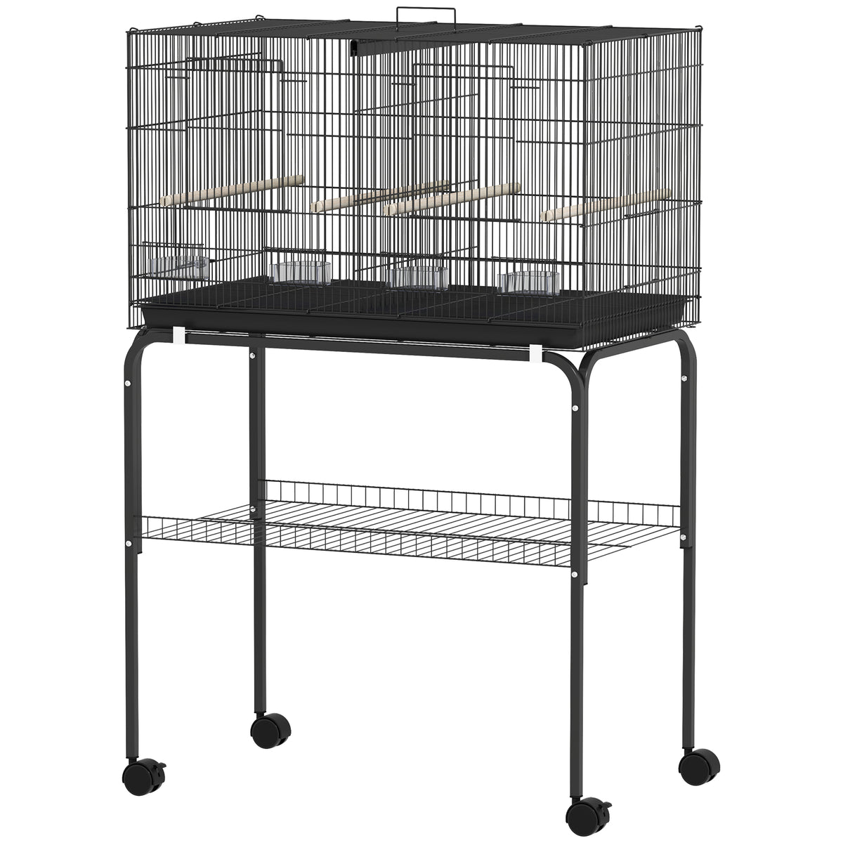 Grande cage à oiseaux pour perruches avec séparateur