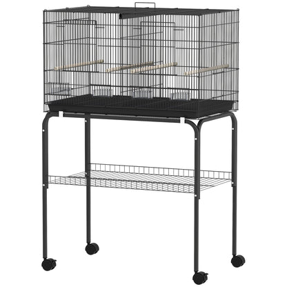 Grande cage à oiseaux pour perruches avec séparateur