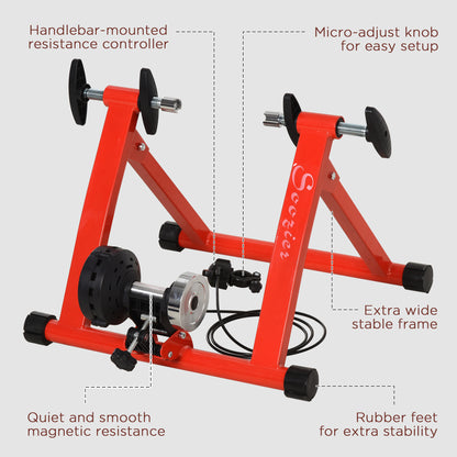 Support d'entraînement vélo magnétique — 5 niveaux de résistance