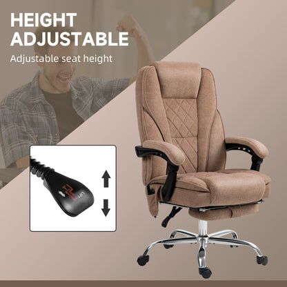 Chaise bureau massage inclinable avec repose-pieds ajustable
