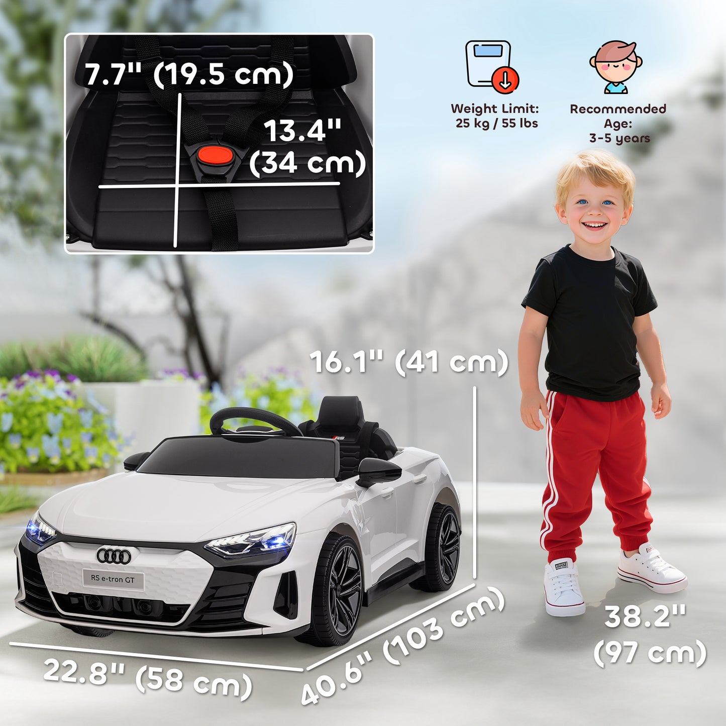 Auto électrique pour enfants 12V avec télécommande