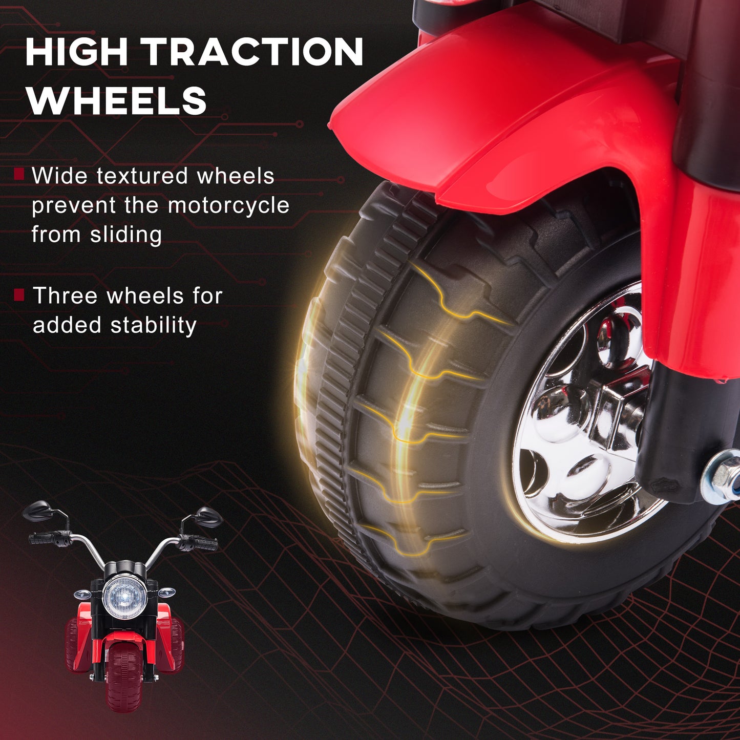 Moto électrique enfant 3 roues 6V